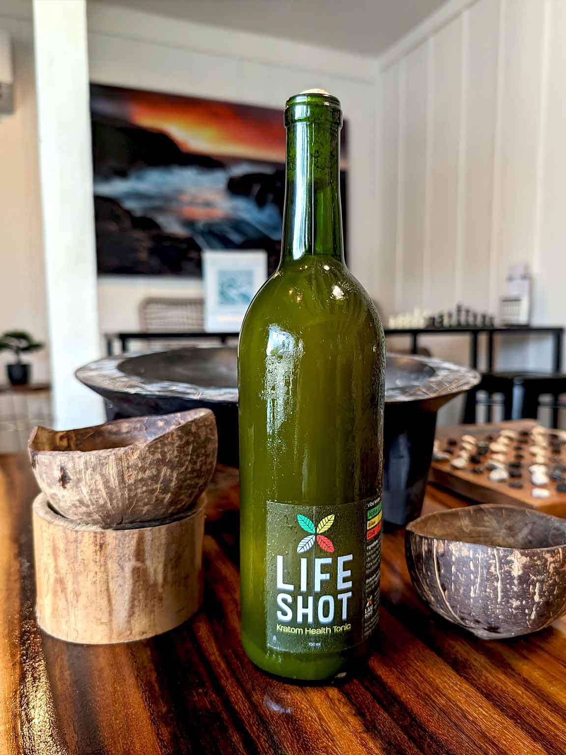 LIFE SHOT Kratom Kava Health Tonic (25 oz)
